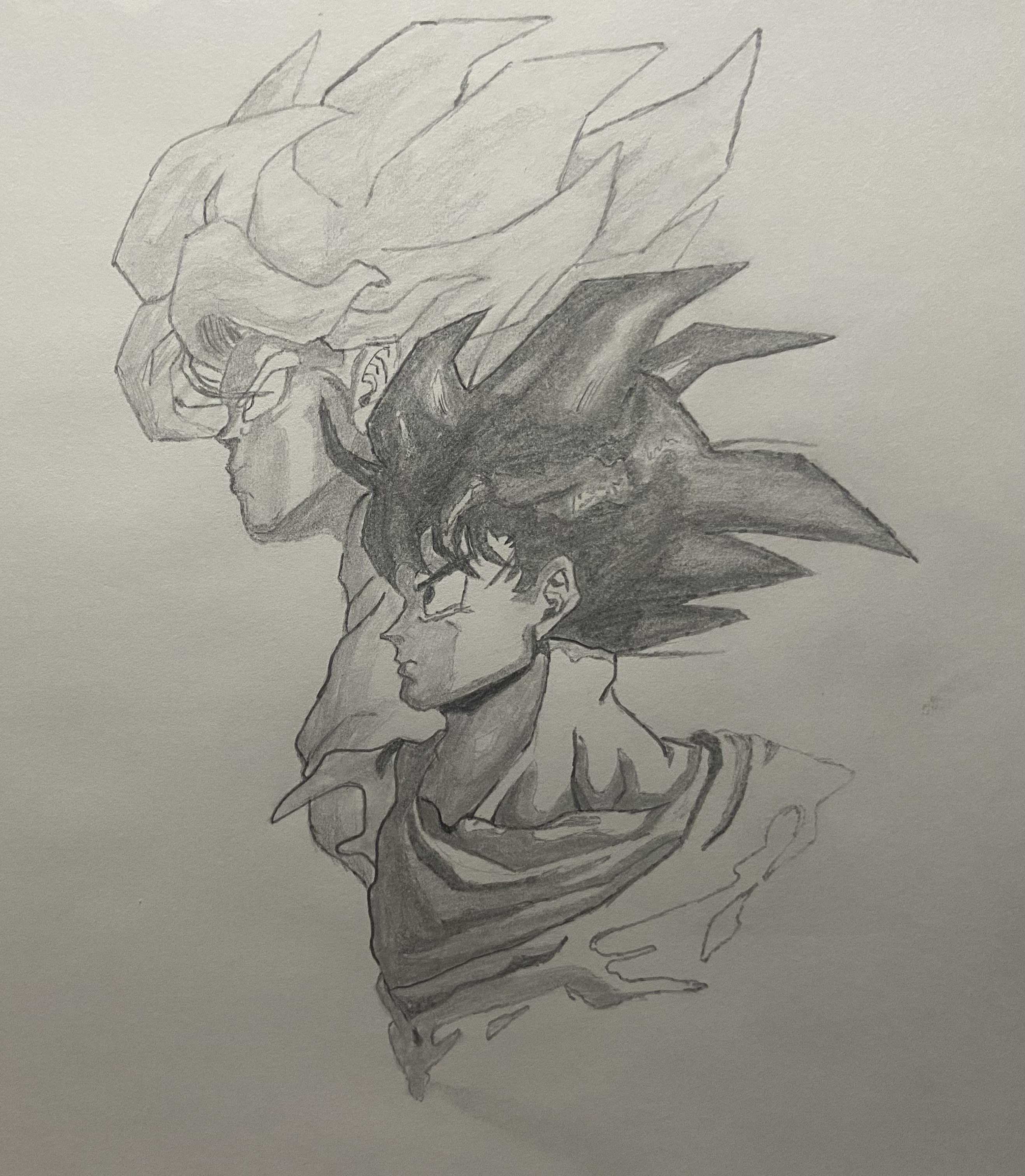 Dragon Ball Z characters profile sketch